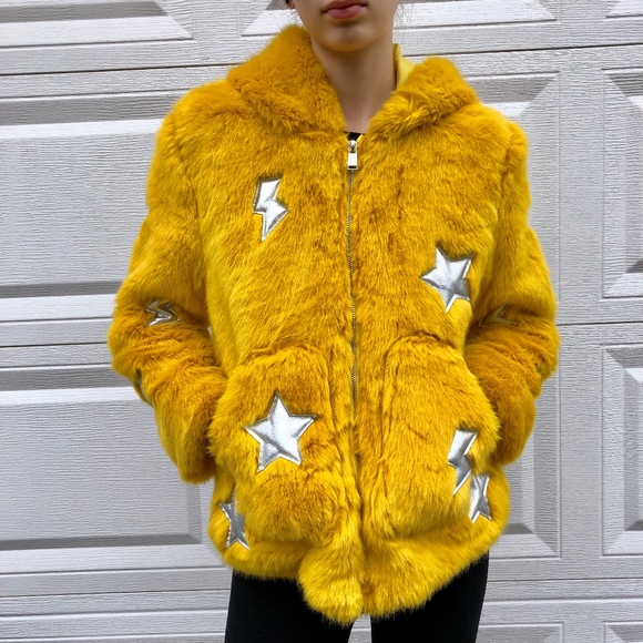 Zara Other - Yellow Fluffy Zara Girls Jacket